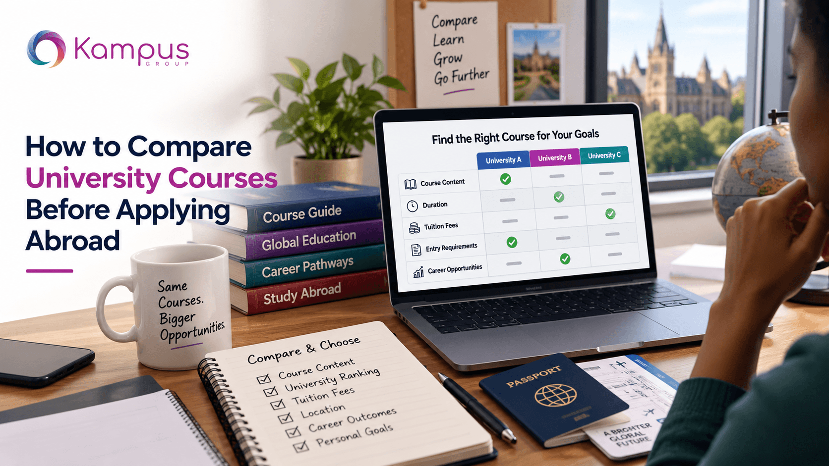 How to Compare University Courses Before Applying Abroad