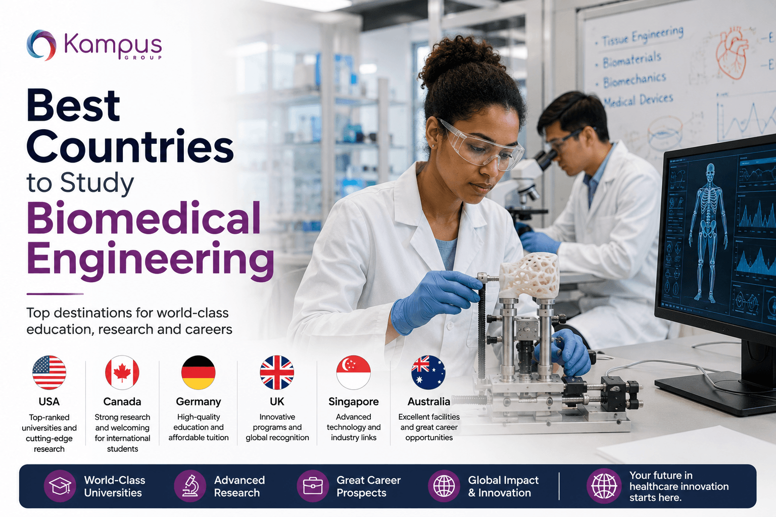 Best Countries to Study Biomedical Engineering