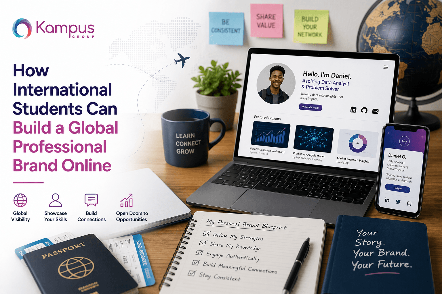 How International Students Can Build a Global Professional Brand Online